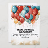 ベビーシャワーパーティの招待状 招待状 (正面/裏面)