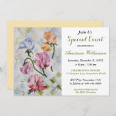 ベビーシャワーパーティーイベント招待状 招待状 (正面/裏面)