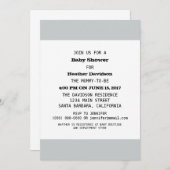 ベビーシャワーパーティーテンプレート 招待状 (正面/裏面)