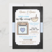 ベビーシャワーパーティーパンザオーブルーボーイジンガム 招待状 (正面)