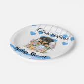 ベビーシャワーパーティープレート、子犬のテーマプレート ペーパープレート (アングル)