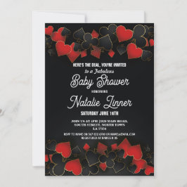 ベビーシャワーパーティーラスベガスカジノロイヤル招待状 招待状