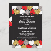 ベビーシャワーパーティーラスベガスカジノロイヤル招待状 招待状 (正面/裏面)