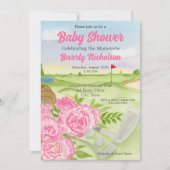 ベビーシャワーパーティー牡丹オンゴルフコース 招待状 (正面)