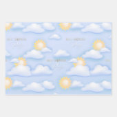 ベビーシャワーパーティー用の既製ラッピング紙 ラッピングペーパーシート (正面)