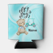 ベビーシャワーパーティー用ゴルファー男の赤ちゃん 缶クーラー (正面)