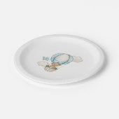 ベビーシャワーパーティー紙プレート ペーパープレート (アングル)