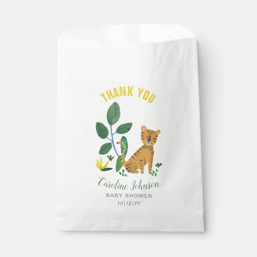 ベビーシャワーパーティー | Tiger |お気に入りのバッグ フェイバーバッグ (正面)