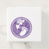 ベビーシャワーパープルウォーターカスタムカラー フェイバータグ (インサイチュ)