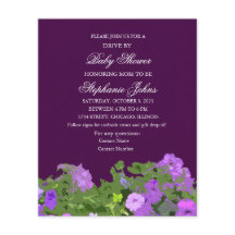 ベビーシャワーパープルフローラでドライブカラフル