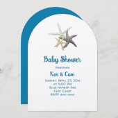 ベビーシャワーヒトデカスタムィ招待状 招待状 (正面/裏面)