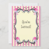 ベビーシャワービクトリアンティーパーティの招待状 招待状 (裏面)