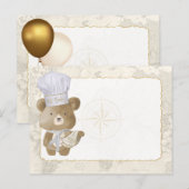 ベビーシャワービュッフェフードカード インビテーションポストカード (正面/裏面)