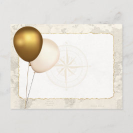 ベビーシャワービュッフェフードカード インビテーションポストカード