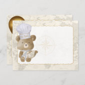 ベビーシャワービュッフェフードカード インビテーションポストカード (正面/裏面)