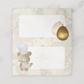 ベビーシャワービュッフェフードカード プレイスカード (外部開封)