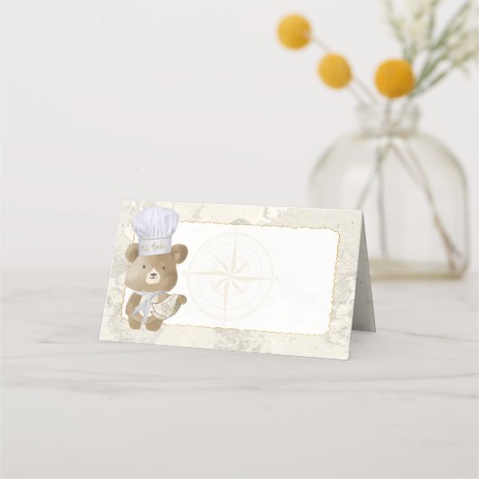 ベビーシャワービュッフェフードカード プレイスカード (正面)