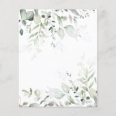 ベビーシャワービンゴカード招待状 – ゲストを見つける (裏面)