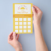 ベビーシャワービンゴゲームシート、サンシャインミラクル チラシ (ハンドル)