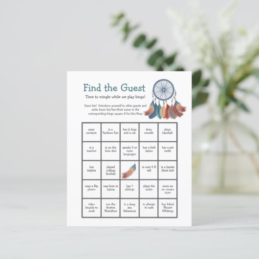 ベビーシャワービンゴゲームドリームキャッチャー客を見つける (スタンド正面)