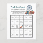 ベビーシャワービンゴゲームドリームキャッチャー客を見つける (正面)