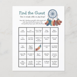 ベビーシャワービンゴゲームドリームキャッチャー客を見つける