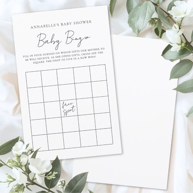 ベビーシャワービンゴゲーム (Baby Shower Bingo Game )