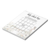 ベビーシャワービンゴゲーム ノートパッド (回転)