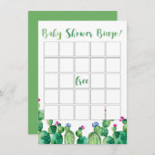 ベビーシャワービンゴサボクサボフィエスタテーマカード エンクロージャーカード (正面/裏面)