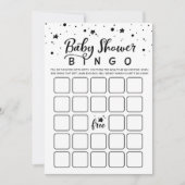 ベビーシャワービンゴベビーシャワーゲームカード 招待状 (正面)