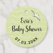 ベビーシャワービーチボールメッセージカード フェイバータグ (裏面)