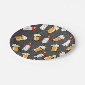 ベビーシャワービールおよび哺乳瓶の紙皿 ペーパープレート (アングル)