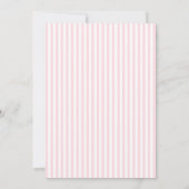 ベビーシャワーピアノミュージック 招待状 (裏面)