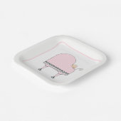 ベビーシャワーピアノ音楽紙プレート ペーパープレート (傾斜あり)