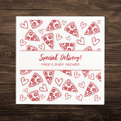 ベビーシャワーピザイタリアンパーティー特別配達 スタンダードカクテルナプキン