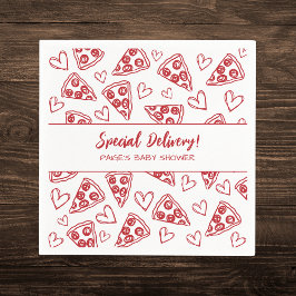 ベビーシャワーピザイタリアンパーティー特別配達 スタンダードカクテルナプキン