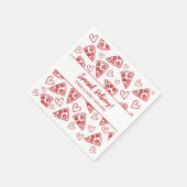 ベビーシャワーピザイタリアンパーティー特別配達 スタンダードカクテルナプキン (角)