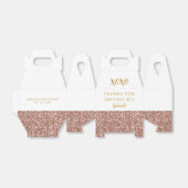 ベビーシャワーピンクグリッターシンプルドライブバイ フェイバーボックス (折り畳みなし)