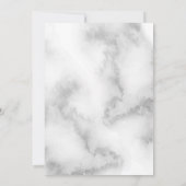 ベビーシャワーピンクフローラバラ 招待状 (裏面)