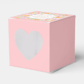 ベビーシャワーピンクローズウォーターカラーフローラ ガーリー フェイバーボックス (正面サイド)