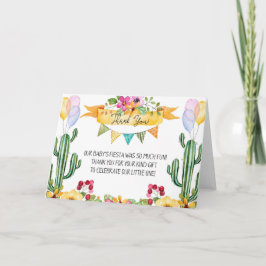 ベビーシャワーフィエスタありがとう カード