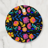 ベビーシャワーフィエスタメキシカンピースラウンドギフトラベル フェイバータグ (裏面)