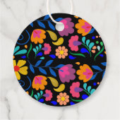 ベビーシャワーフィエスタメキシコパーティーラウンドメッセージカード フェイバータグ (裏面)