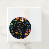ベビーシャワーフィエスタメキシコパーティーラウンドメッセージカード フェイバータグ (インサイチュ)