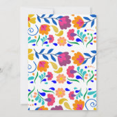 ベビーシャワーフィエスタメキシコフォークパーティの招待状 招待状 (裏面)