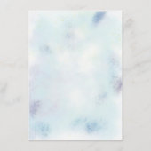 ベビーシャワーフェアリーポニースターブルーバルーン エンクロージャーカード (裏面)