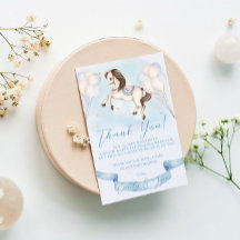 ベビーシャワーフェアリーポニースターブルーバルーン