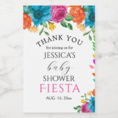 ベビーシャワーフェスタフローラミニワインボトルラベル ワインラベル (シングルラベル)