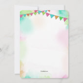 ベビーシャワーフェスタ招待状 招待状 (裏面)