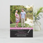 ベビーシャワーフォトフラット招待状 招待状 (スタンド正面)